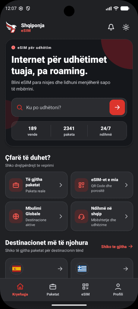 Eksploroni mbi 190+ Shtete