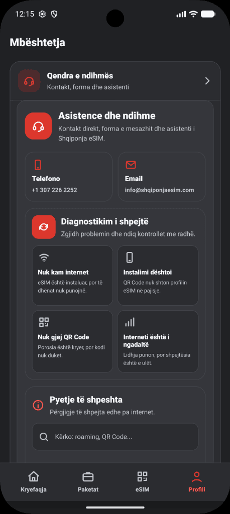 Mbështetje live 24 orë në ditë: Asistencë e menjëhershme në gjuhën shqipe